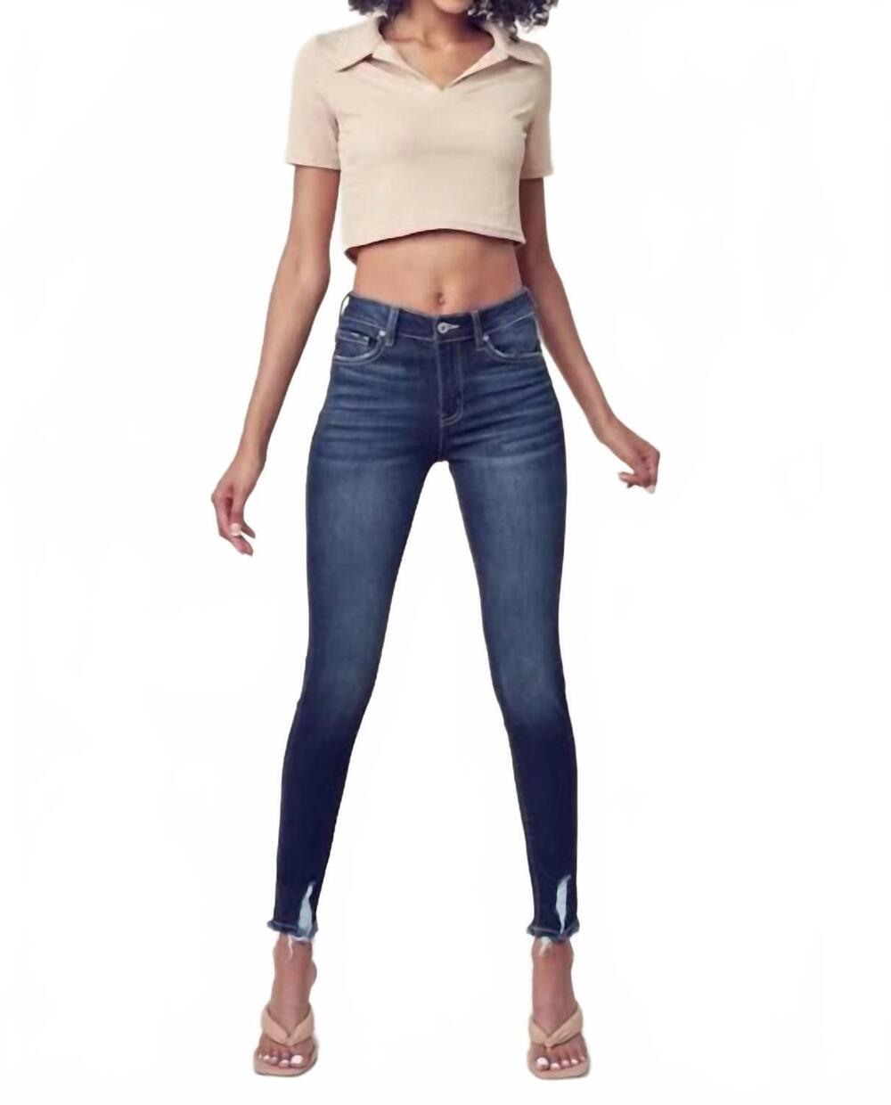 NEW KANCAN hometown high rise skinny jean in dark wash